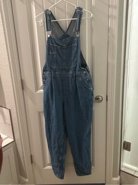 Denim Overalls Jumpsuit in Blue